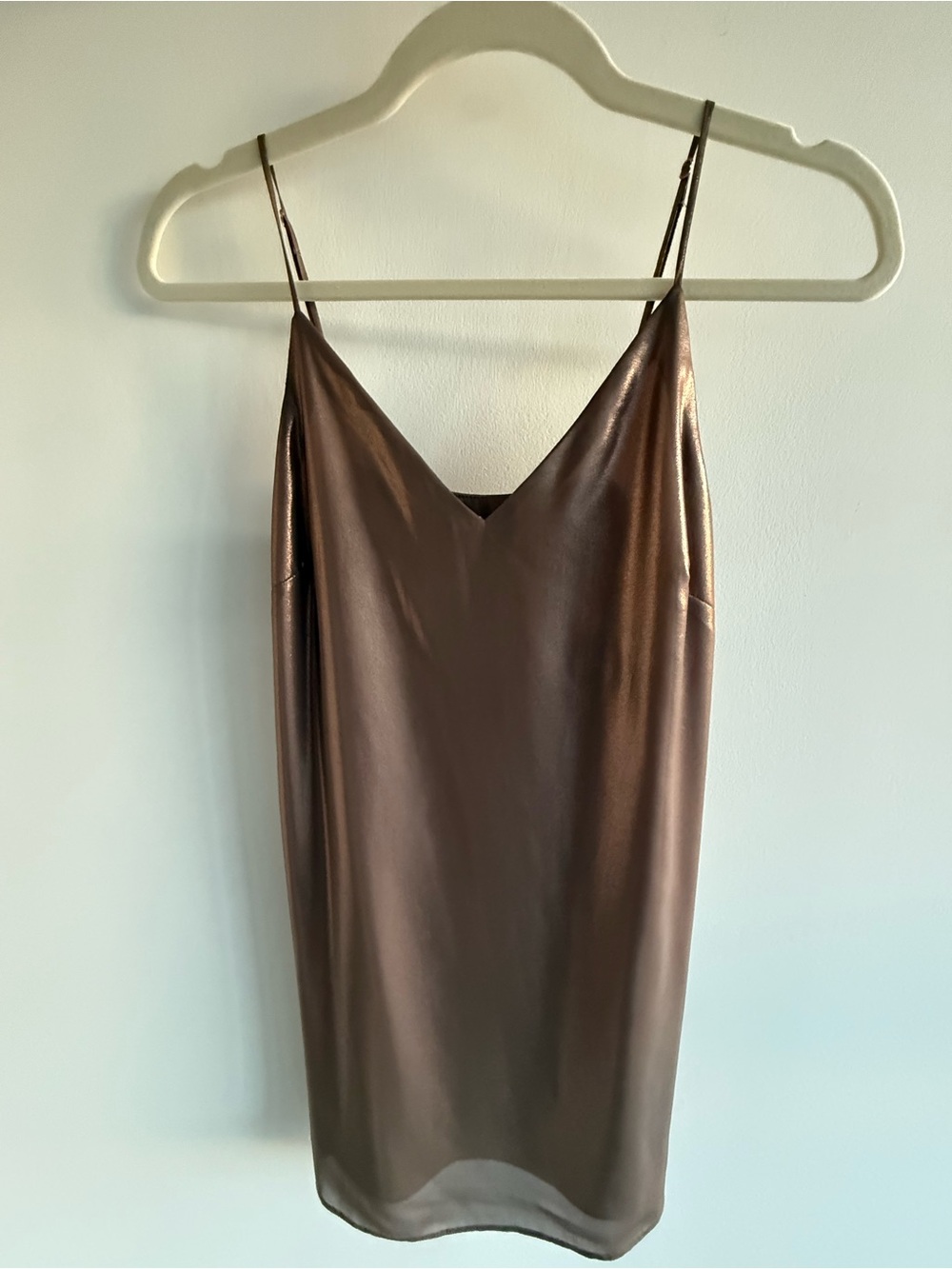 Wilfred Metallic Slip Dress